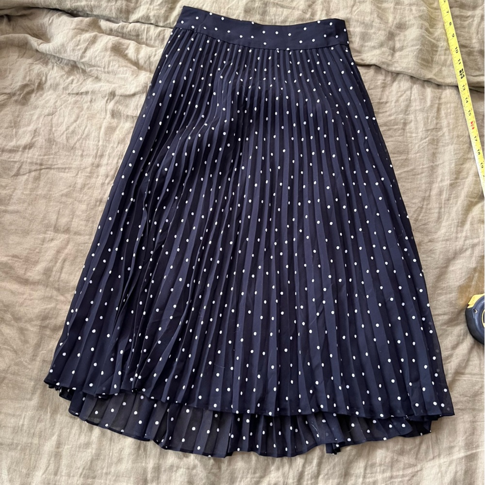 Sezane Black and White Polka Dot knee length Skirt - Picture 6 of 7